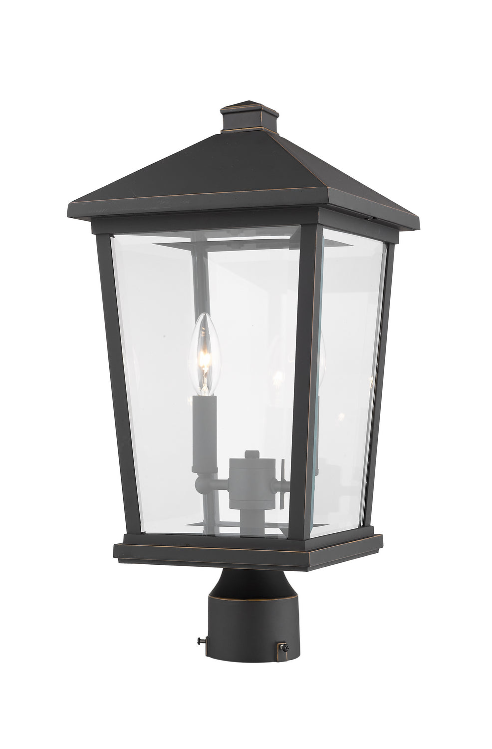 Z-Lite - 568PHBR-ORB - Two Light Outdoor Post Mount Fixture - Beacon - Oil Rubbed Bronze