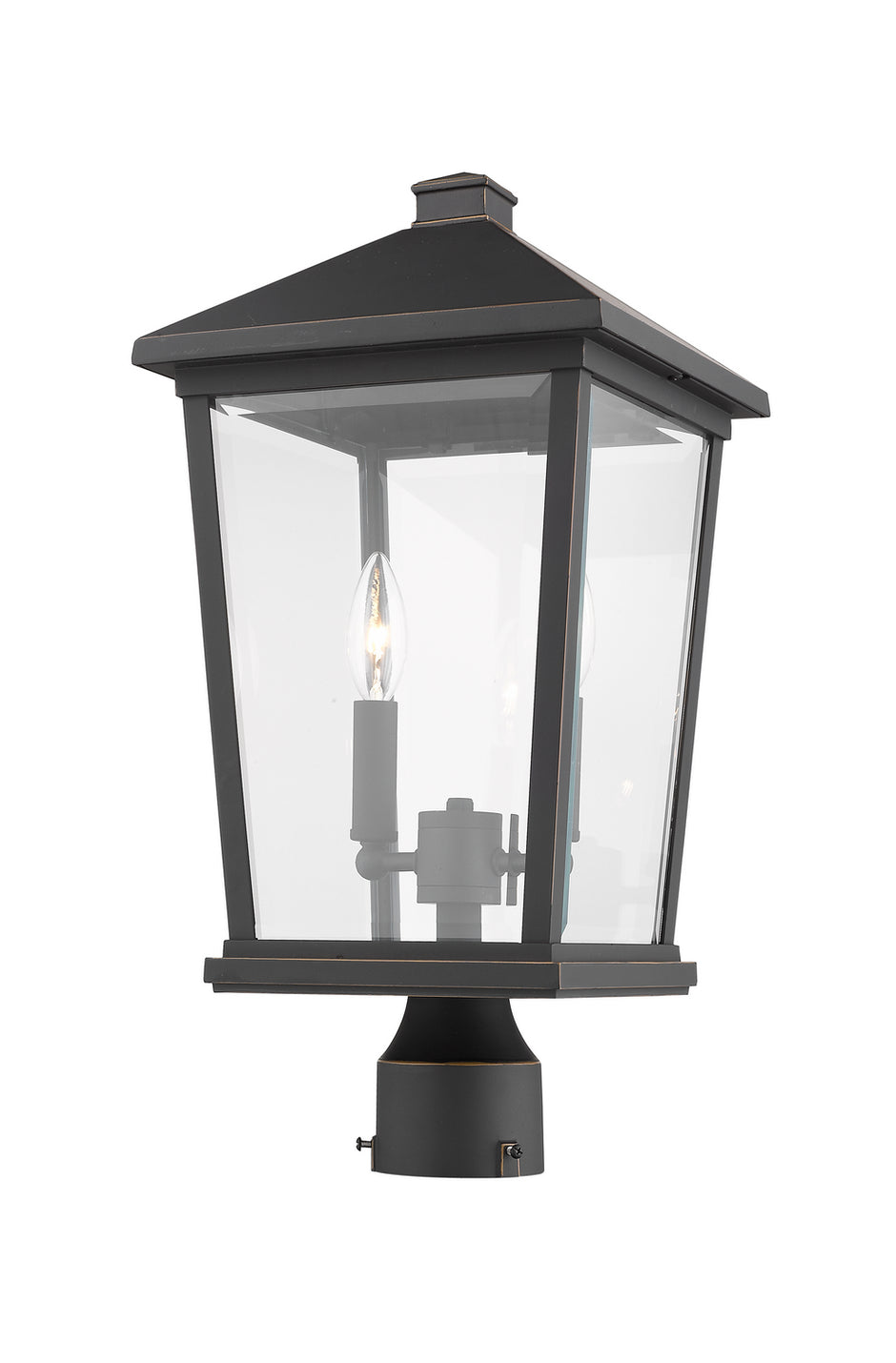 Z-Lite - 568PHBR-ORB - Two Light Outdoor Post Mount Fixture - Beacon - Oil Rubbed Bronze