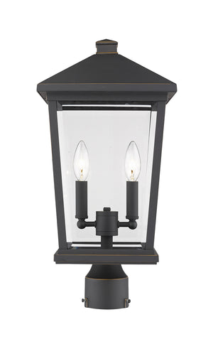 Z-Lite - 568PHBR-ORB - Two Light Outdoor Post Mount Fixture - Beacon - Oil Rubbed Bronze