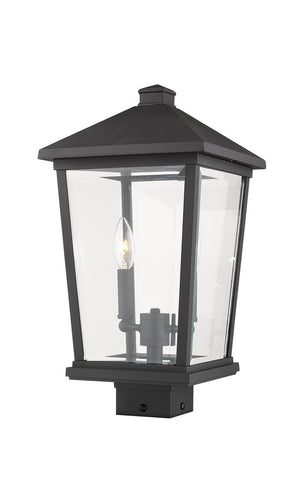 Z-Lite - 568PHBS-BK - Two Light Outdoor Post Mount - Beacon - Black