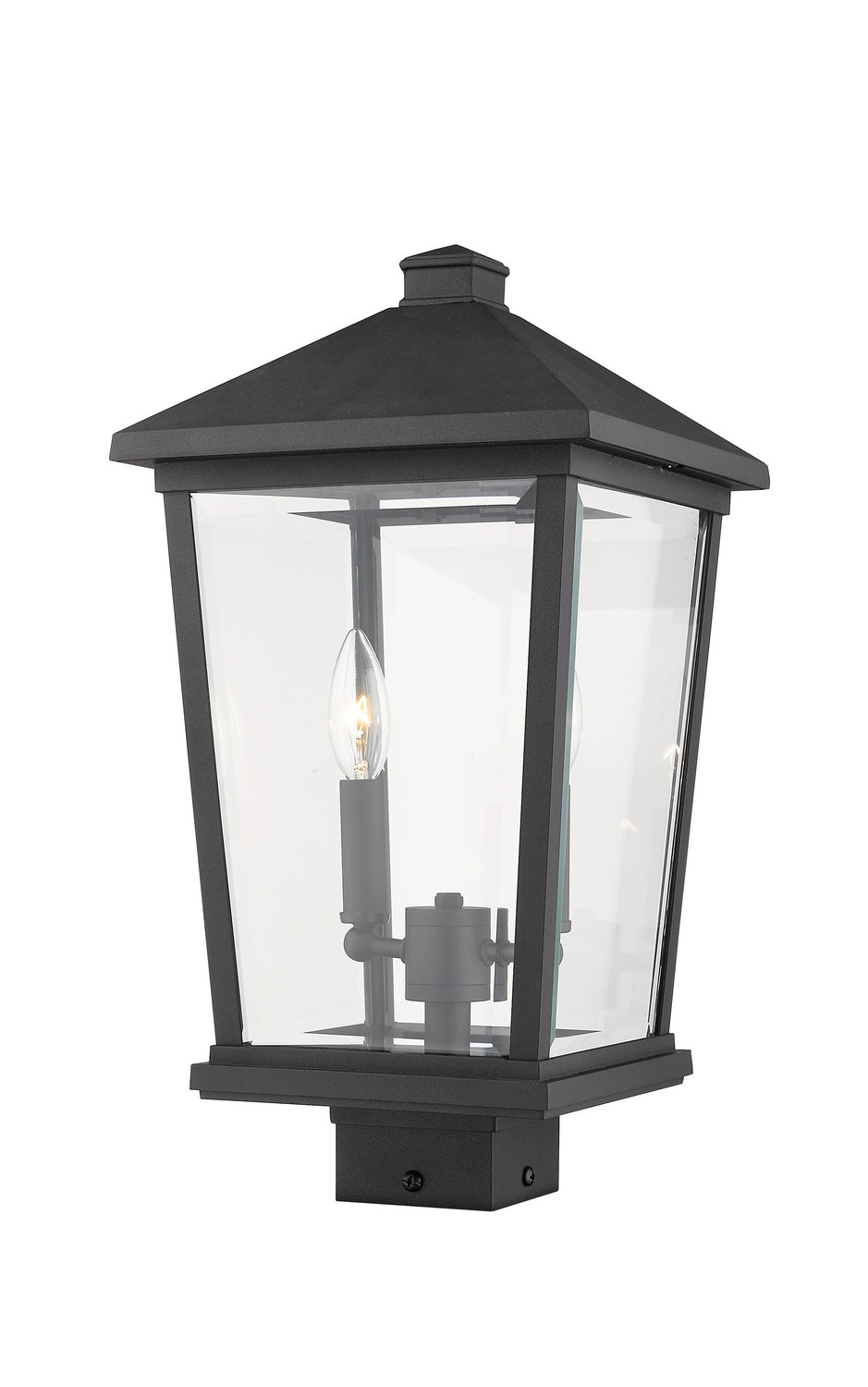 Z-Lite - 568PHBS-BK - Two Light Outdoor Post Mount Fixture - Beacon - Black