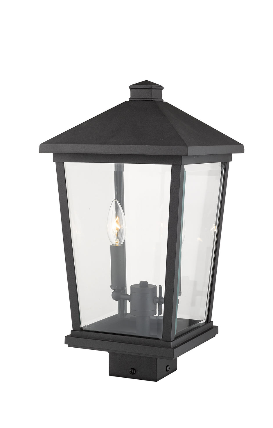 Z-Lite - 568PHBS-BK - Two Light Outdoor Post Mount Fixture - Beacon - Black