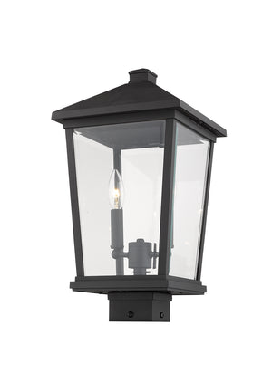 Z-Lite - 568PHBS-BK - Two Light Outdoor Post Mount - Beacon - Black