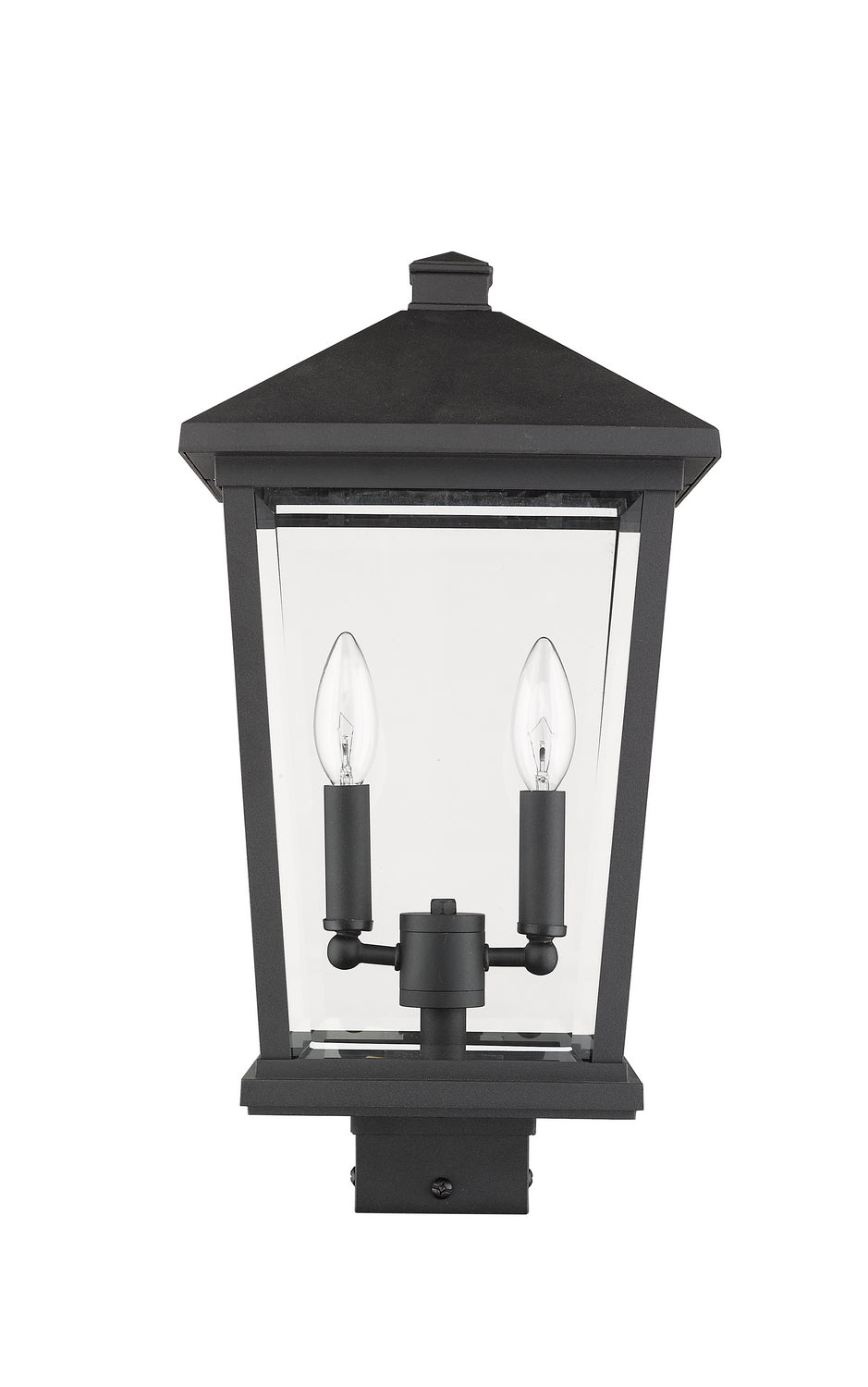 Z-Lite - 568PHBS-BK - Two Light Outdoor Post Mount - Beacon - Black