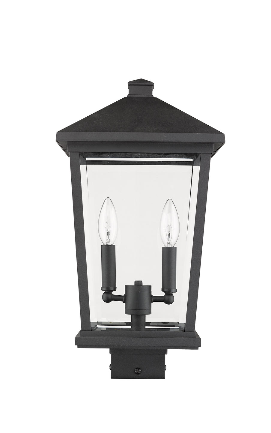 Z-Lite - 568PHBS-BK - Two Light Outdoor Post Mount Fixture - Beacon - Black