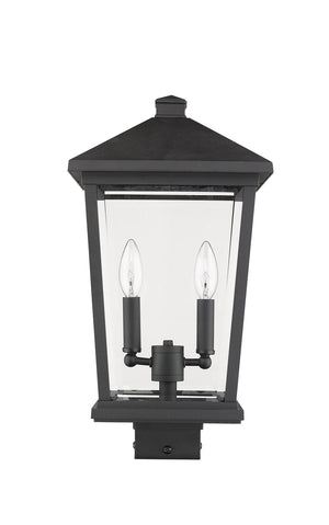 Z-Lite - 568PHBS-BK - Two Light Outdoor Post Mount Fixture - Beacon - Black