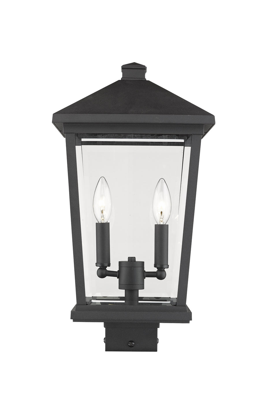 Z-Lite - 568PHBS-BK - Two Light Outdoor Post Mount Fixture - Beacon - Black
