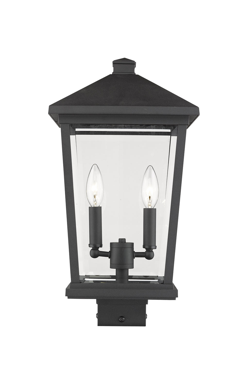 Z-Lite - 568PHBS-BK - Two Light Outdoor Post Mount - Beacon - Black