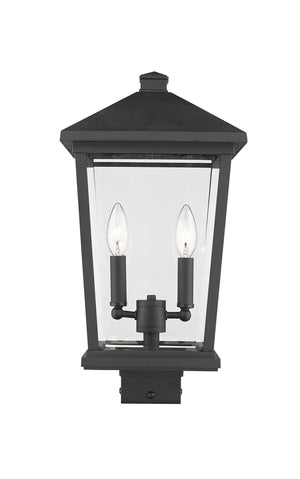 Z-Lite - 568PHBS-BK - Two Light Outdoor Post Mount Fixture - Beacon - Black