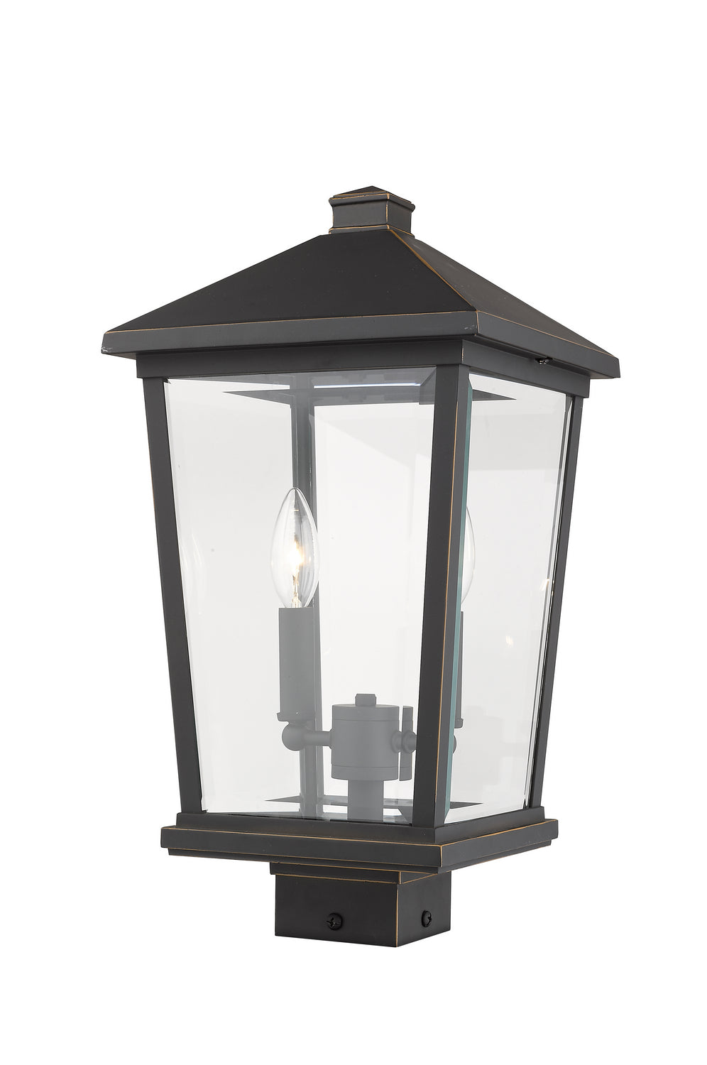 Z-Lite - 568PHBS-ORB - Two Light Outdoor Post Mount Fixture - Beacon - Oil Rubbed Bronze