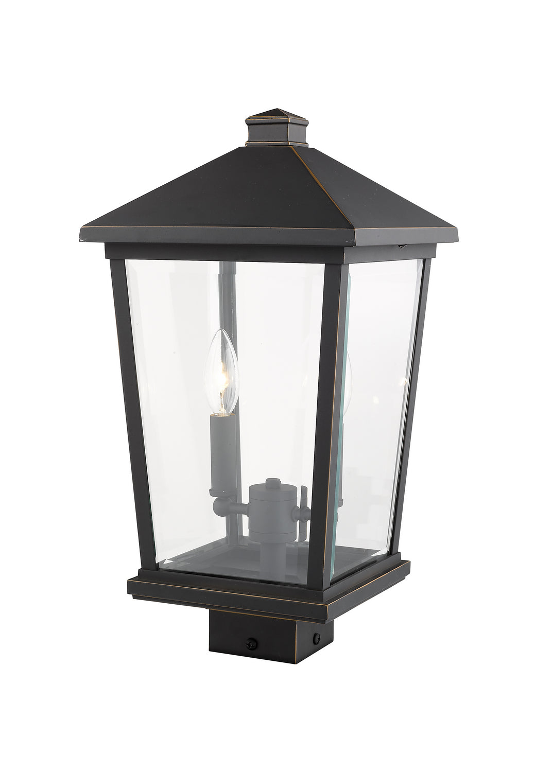 Z-Lite - 568PHBS-ORB - Two Light Outdoor Post Mount - Beacon - Oil Rubbed Bronze