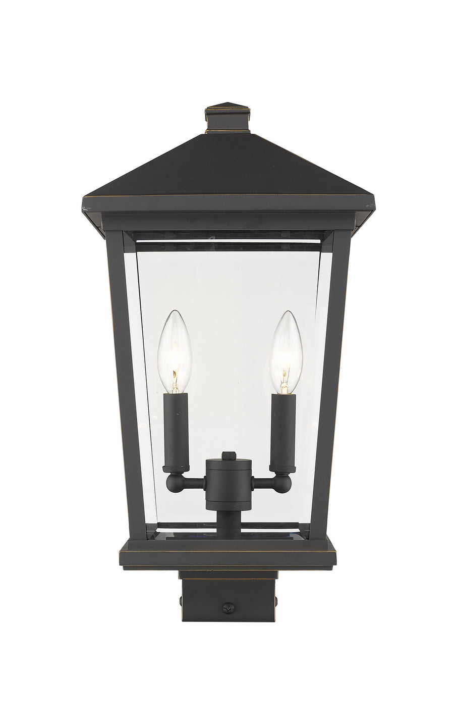 Z-Lite - 568PHBS-ORB - Two Light Outdoor Post Mount Fixture - Beacon - Oil Rubbed Bronze