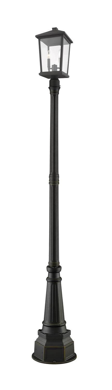 Z-Lite - 568PHXLR-564P-ORB - Three Light Outdoor Post Mounted Fixture - Beacon - Oil Rubbed Bronze