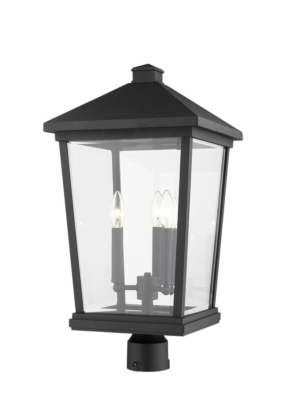 Z-Lite - 568PHXLR-BK - Three Light Outdoor Post Mount Fixture - Beacon - Black