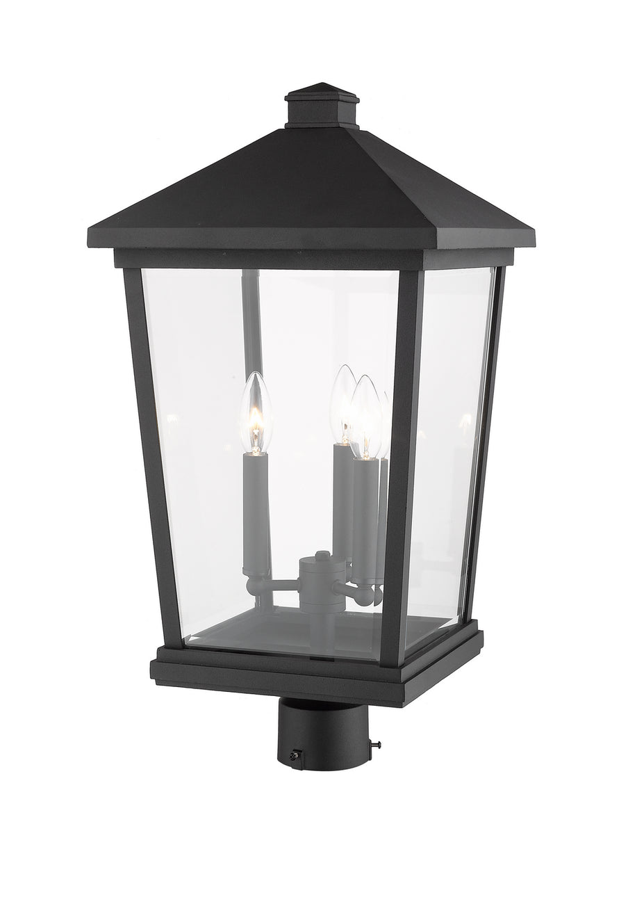 Z-Lite - 568PHXLR-BK - Three Light Outdoor Post Mount Fixture - Beacon - Black