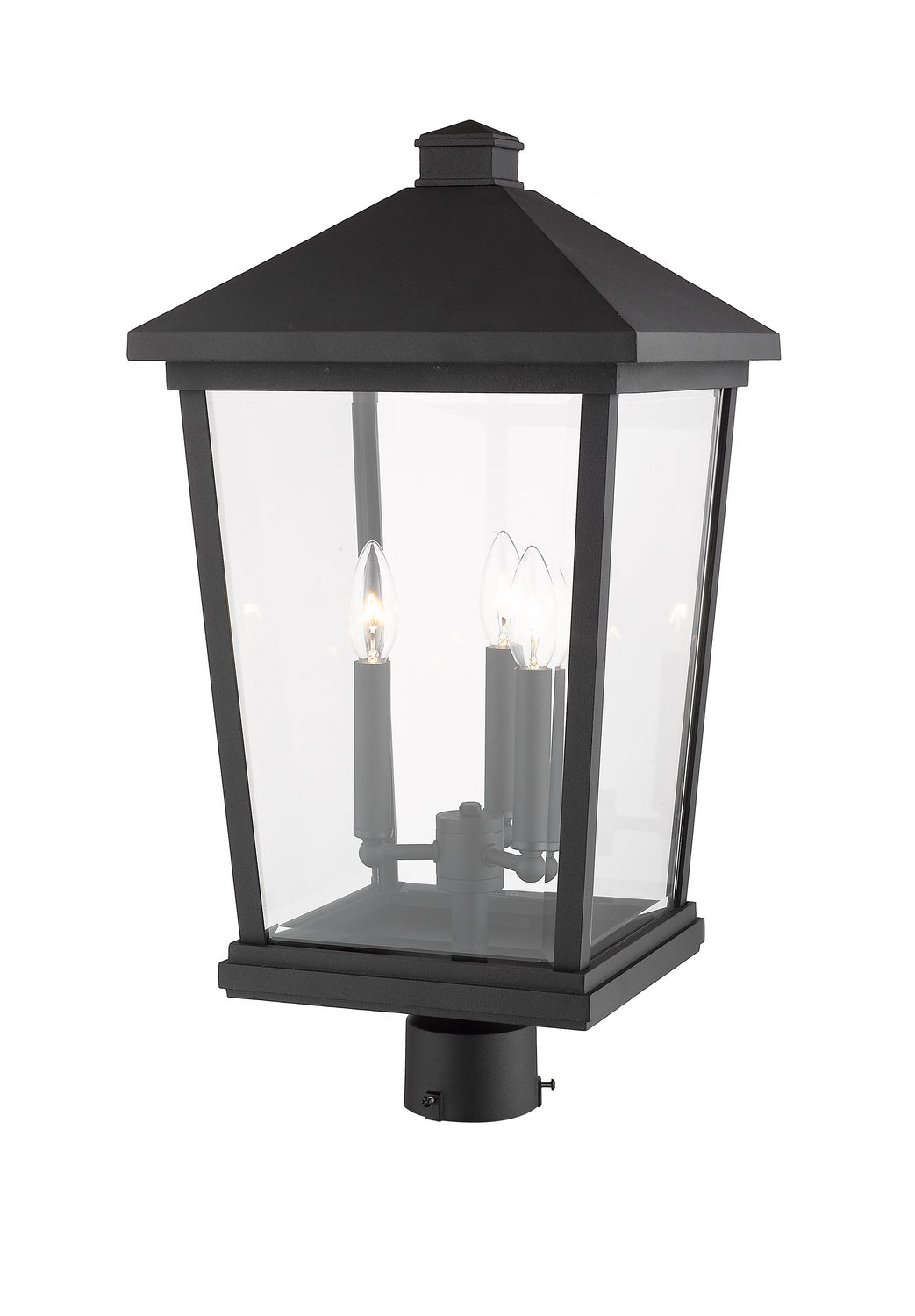 Z-Lite - 568PHXLR-BK - Three Light Outdoor Post Mount Fixture - Beacon - Black
