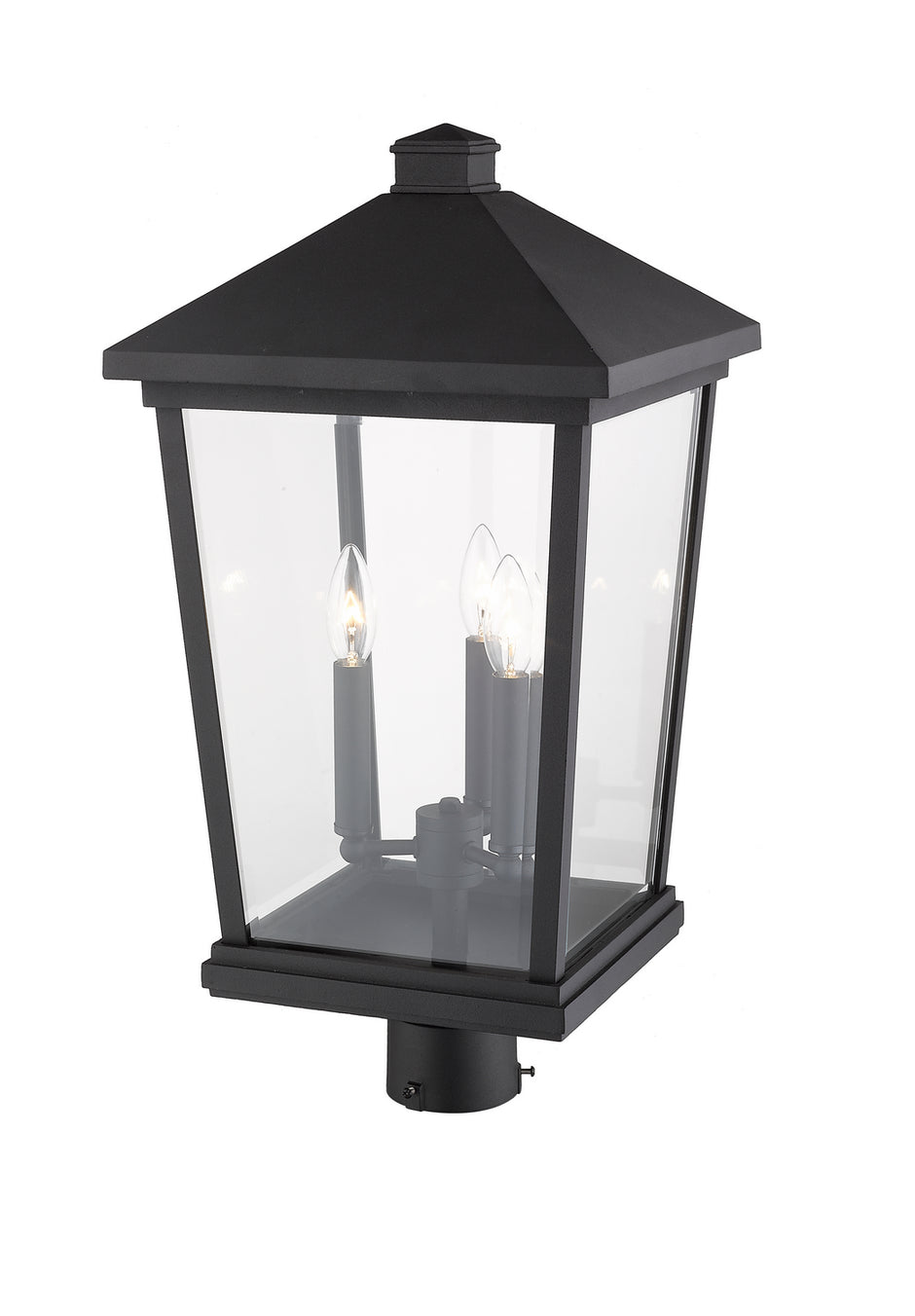 Z-Lite - 568PHXLR-BK - Three Light Outdoor Post Mount Fixture - Beacon - Black