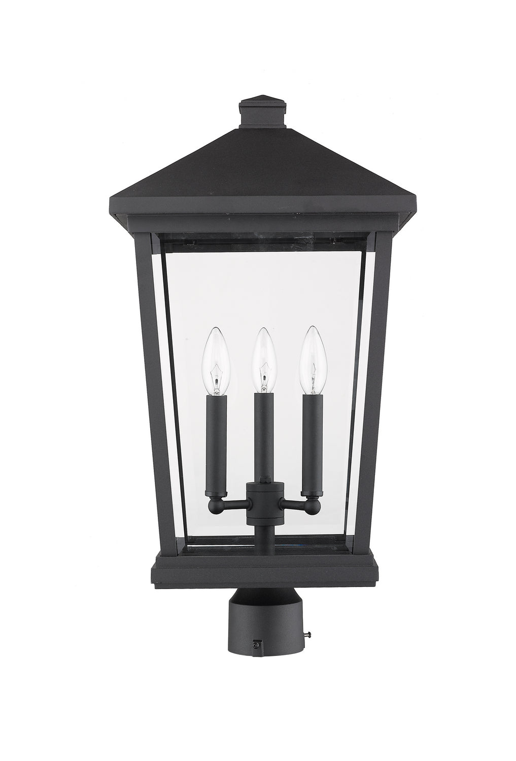 Z-Lite - 568PHXLR-BK - Three Light Outdoor Post Mount Fixture - Beacon - Black