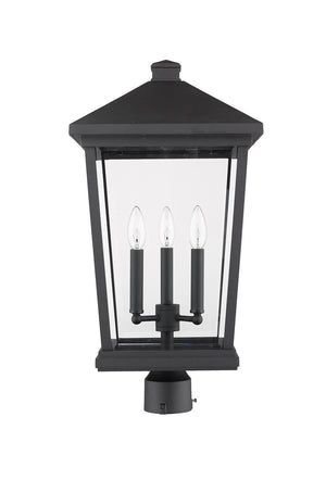 Z-Lite - 568PHXLR-BK - Three Light Outdoor Post Mount Fixture - Beacon - Black