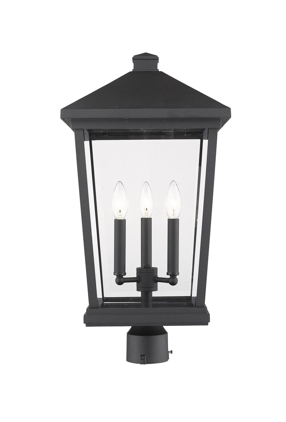 Z-Lite - 568PHXLR-BK - Three Light Outdoor Post Mount Fixture - Beacon - Black