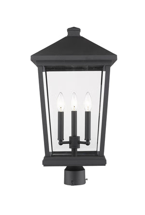 Z-Lite - 568PHXLR-BK - Three Light Outdoor Post Mount Fixture - Beacon - Black