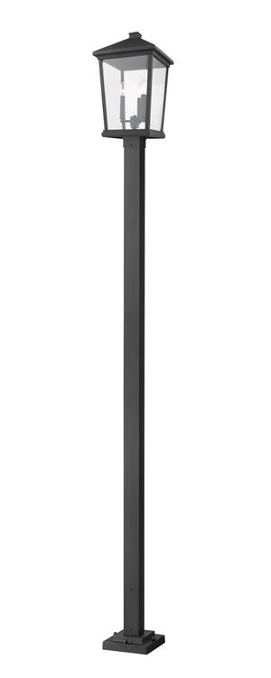 Z-Lite - 568PHXLS-536P-BK - Three Light Outdoor Post Mounted Fixture - Beacon - Black
