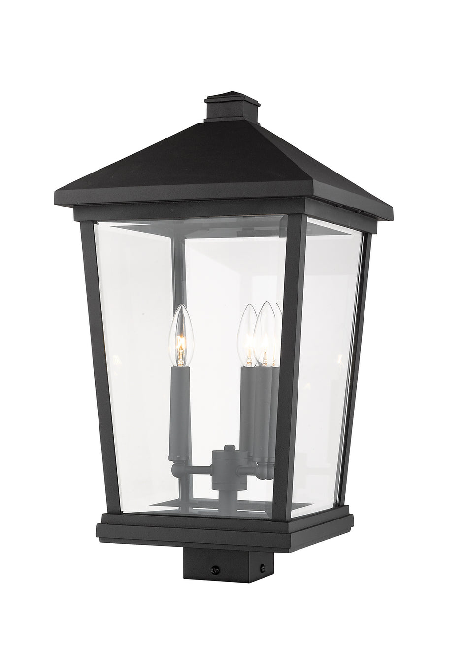 Z-Lite - 568PHXLS-BK - Three Light Outdoor Post Mount Fixture - Beacon - Black