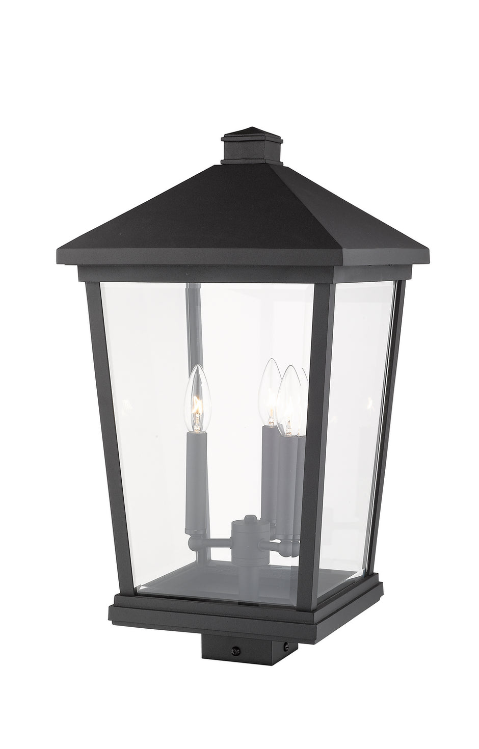 Z-Lite - 568PHXLS-BK - Three Light Outdoor Post Mount Fixture - Beacon - Black