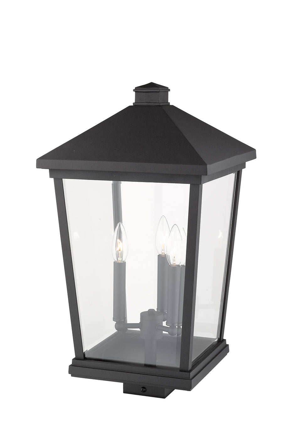 Z-Lite - 568PHXLS-BK - Three Light Outdoor Post Mount Fixture - Beacon - Black