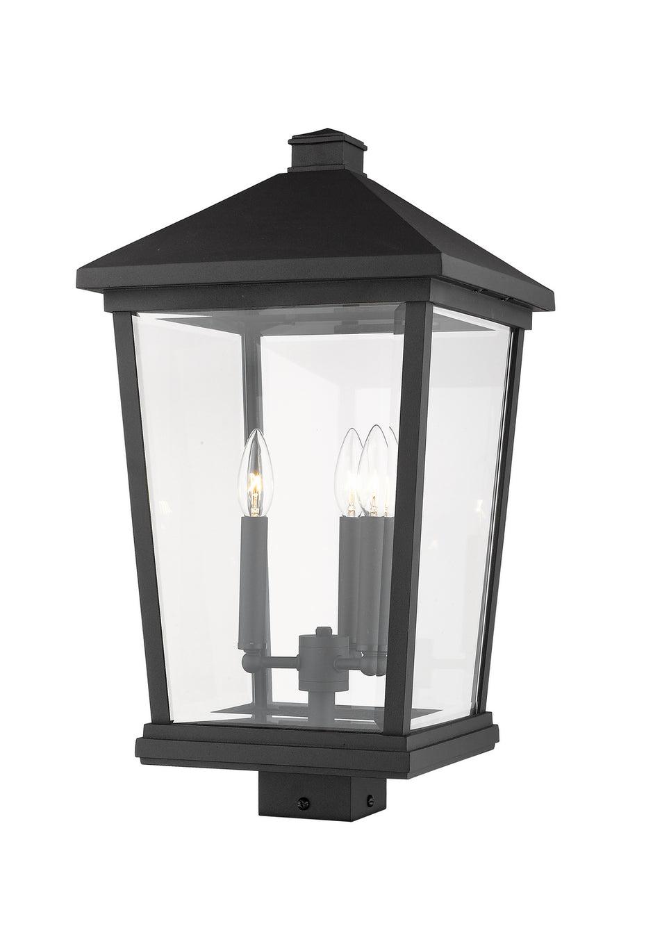 Z-Lite - 568PHXLS-BK - Three Light Outdoor Post Mount Fixture - Beacon - Black