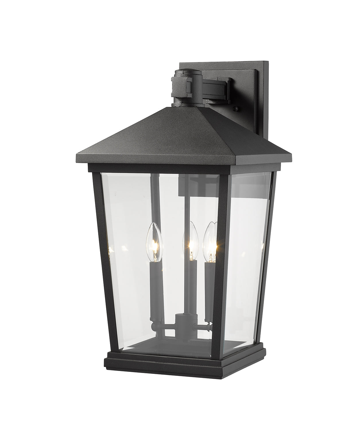 Z-Lite - 568XL-BK - Three Light Outdoor Wall Light - Beacon - Black