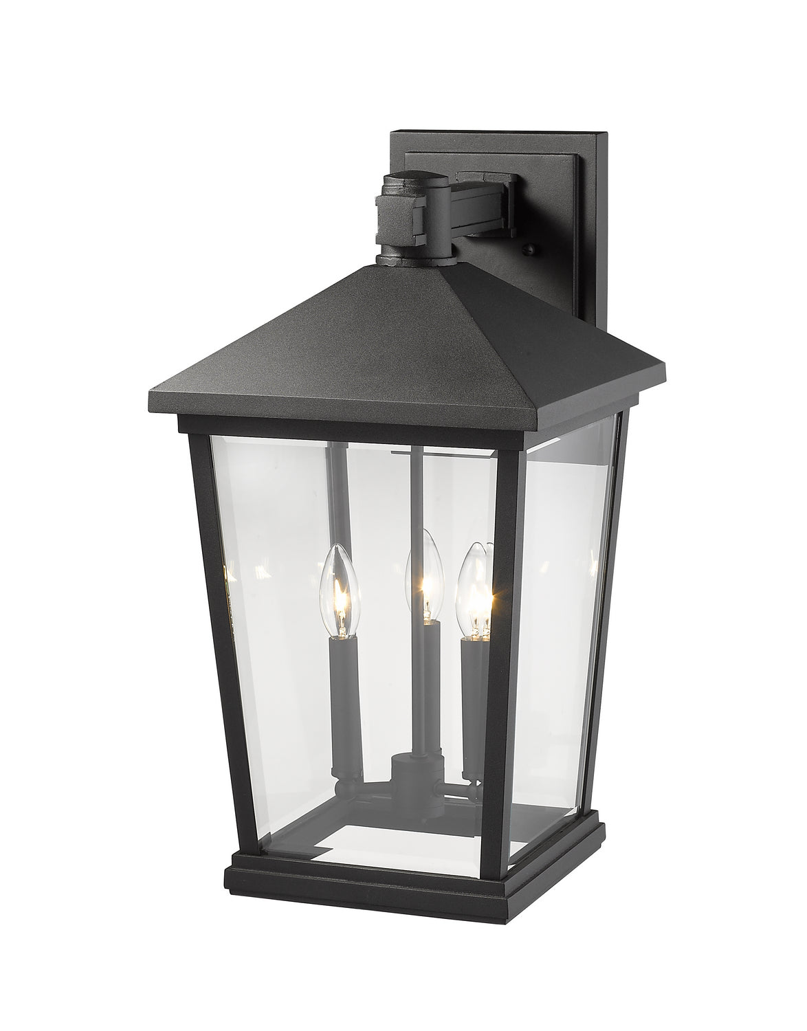 Z-Lite - 568XL-BK - Three Light Outdoor Wall Light - Beacon - Black