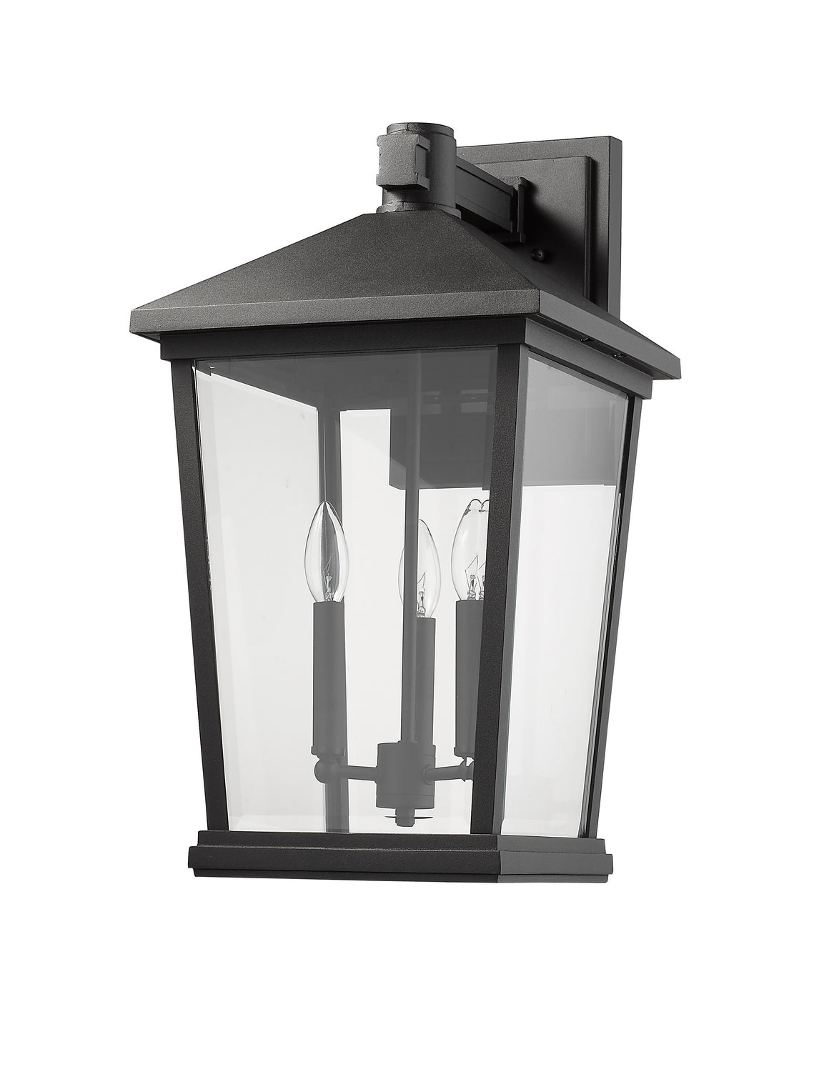 Z-Lite - 568XL-BK - Three Light Outdoor Wall Light - Beacon - Black