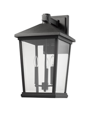 Z-Lite - 568XL-BK - Three Light Outdoor Wall Light - Beacon - Black