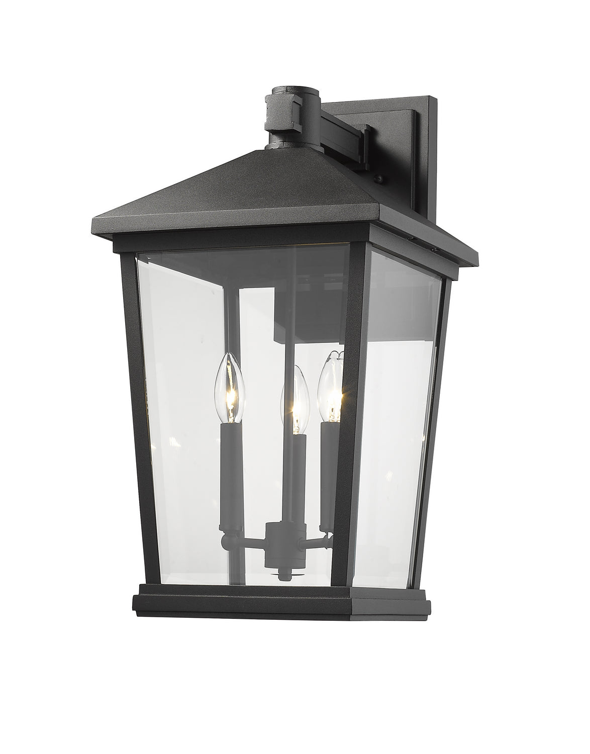 Z-Lite - 568XL-BK - Three Light Outdoor Wall Light - Beacon - Black