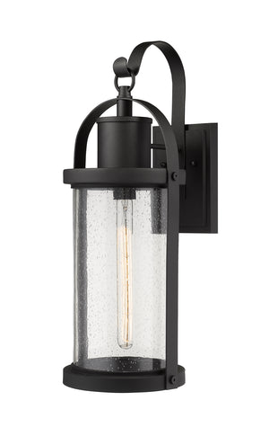 Z-Lite - 569B-BK - One Light Outdoor Wall Light - Roundhouse - Black
