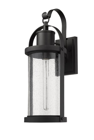 Z-Lite - 569B-BK - One Light Outdoor Wall Light - Roundhouse - Black