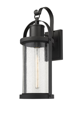 Z-Lite - 569B-BK - One Light Outdoor Wall Light - Roundhouse - Black