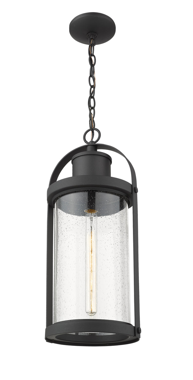 Z-Lite - 569CHB-BK - One Light Outdoor Chain Mount Ceiling Fixture - Roundhouse - Black