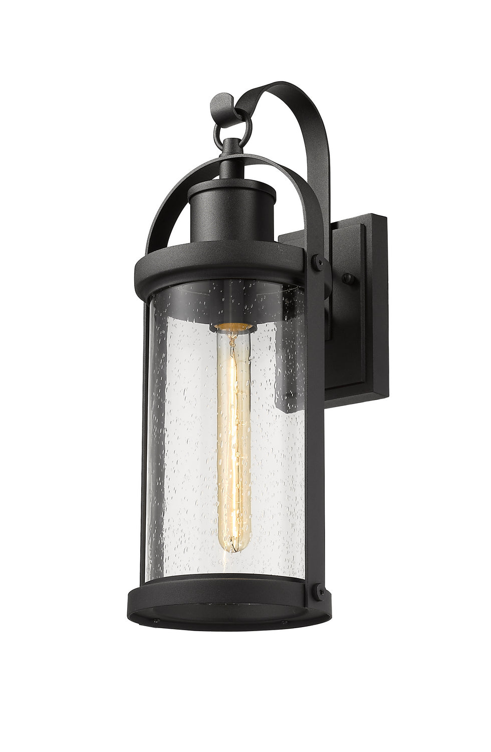 Z-Lite - 569M-BK - One Light Outdoor Wall Light - Roundhouse - Black
