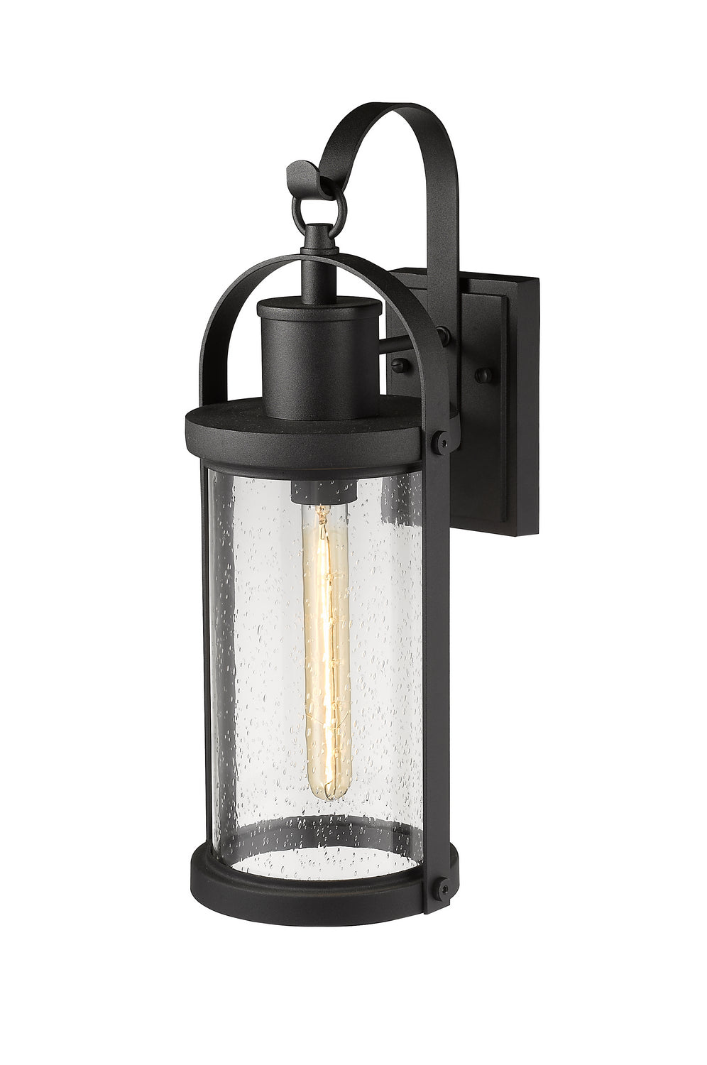 Z-Lite - 569M-BK - One Light Outdoor Wall Light - Roundhouse - Black