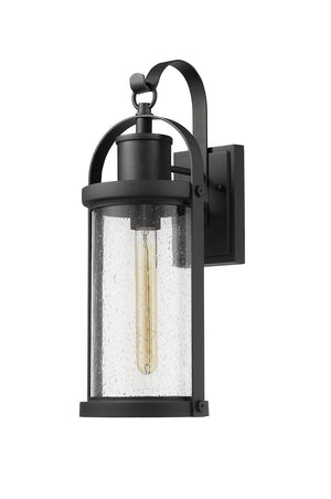 Z-Lite - 569M-BK - One Light Outdoor Wall Light - Roundhouse - Black