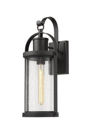 Z-Lite - 569M-BK - One Light Outdoor Wall Light - Roundhouse - Black