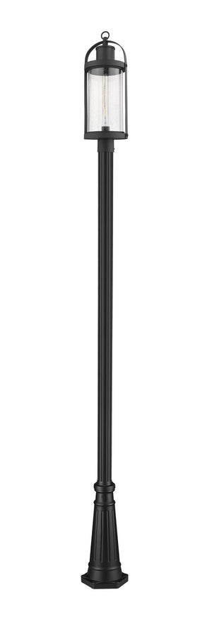 Z-Lite - 569PHB-519P-BK - One Light Outdoor Post Mounted Fixture - Roundhouse - Black