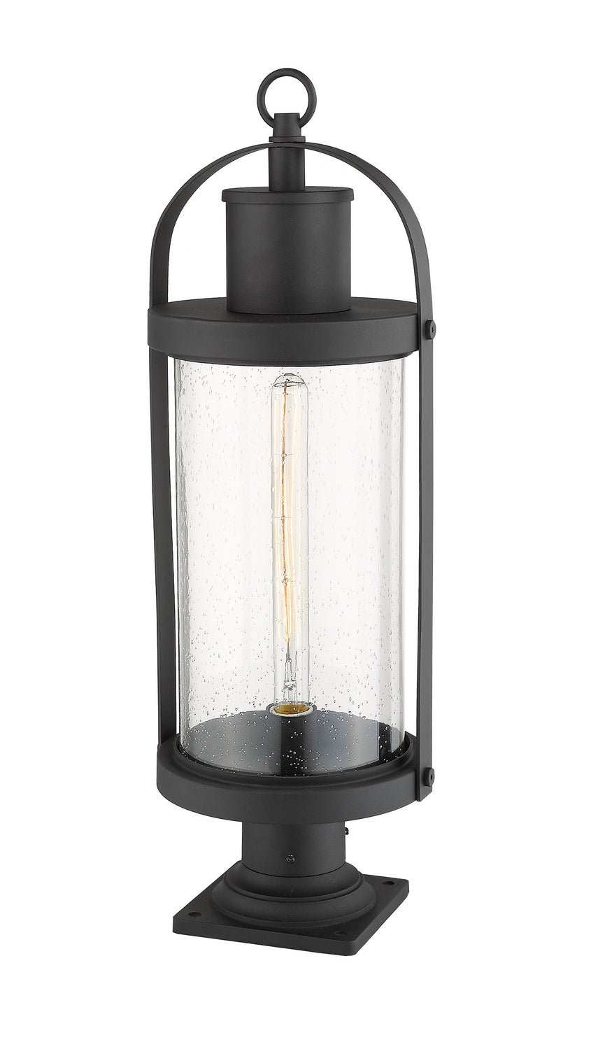 Z-Lite - 569PHB-533PM-BK - One Light Outdoor Pier Mounted Fixture - Roundhouse - Black