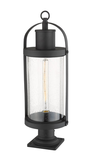 Z-Lite - 569PHB-533PM-BK - One Light Outdoor Pier Mounted Fixture - Roundhouse - Black