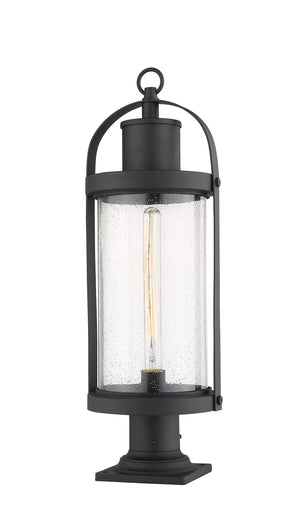 Z-Lite - 569PHB-533PM-BK - One Light Outdoor Pier Mounted Fixture - Roundhouse - Black