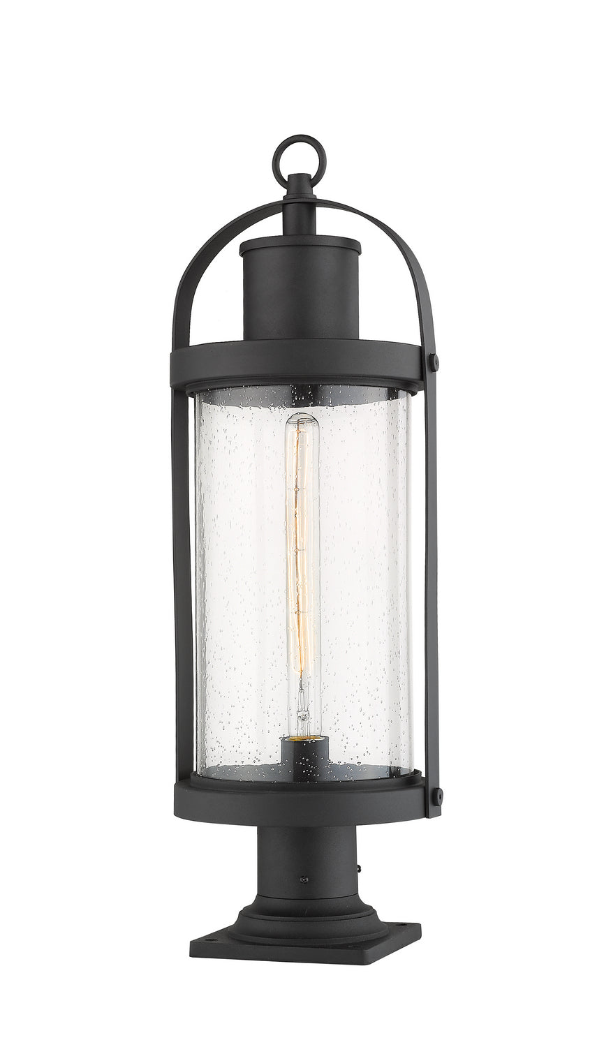 Z-Lite - 569PHB-533PM-BK - One Light Outdoor Pier Mounted Fixture - Roundhouse - Black