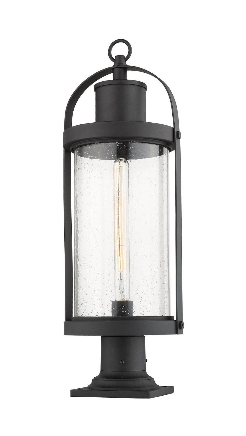 Z-Lite - 569PHB-533PM-BK - One Light Outdoor Pier Mounted Fixture - Roundhouse - Black