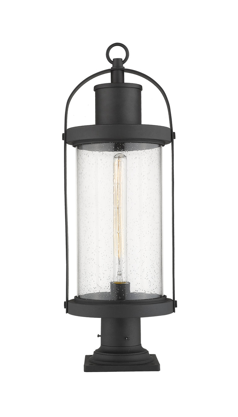 Z-Lite - 569PHB-533PM-BK - One Light Outdoor Pier Mounted Fixture - Roundhouse - Black